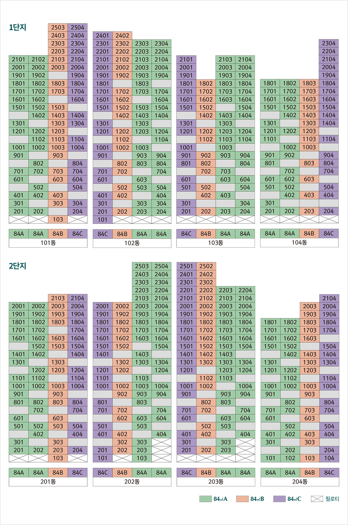 관저 푸르지오 단지배치도